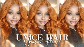 Last Minute Fall Ginger Orange Wig Install! Ft. Unice Hair