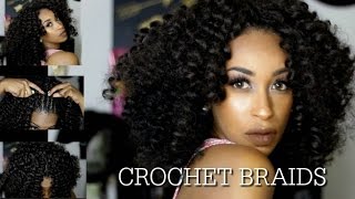 How To Crochet Braids For Beginners! Step By Step Tutorial Using Jamacian Bounce Pre Curled Hair