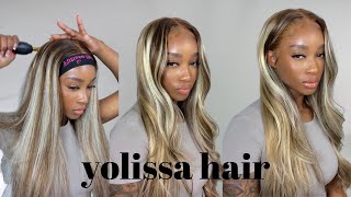 Perfect Blonde Highlight Wig| Quick & Easy Wig Install | Ft.Yolissa Hair