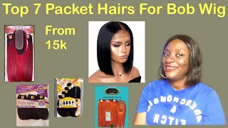 Bob Wig|Top 7 Packet Hairs For Bob Wig Part2|Best Hairs For Closure/Bob Fringe From 15K