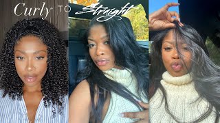 Straightening My Betterlength Curly Clip Ins| +1 Year Update| Answering Your Comments| Latricem.