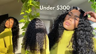 Affordable Long Water Wave Lace Closure Wig Install No Babyhair Ft. Hermosa Hair