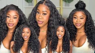 Outre 360 Frontal Lace 100% Human Hair Blend 13X6 Hd Lace Front Wig - Roshan