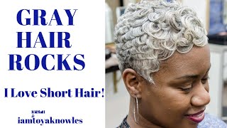 2020 Gray Short Hairstyles |Black Women| Dallas Texas