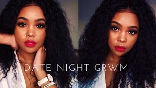 Date Night Grwm Ft. Superbwigs 360 Lace Curly Wave Hair | Landzy Gama
