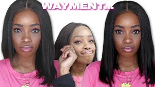 How To Fix "Wig Part" Easily And Quickly! 14" Glueless Long Bob Slay! | Mary K. Bella