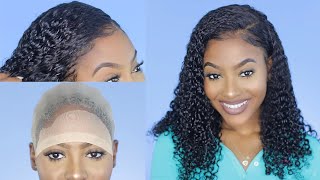 How To Melt That Lace By Stocking Cap Method Ft. Curly 360 Lace Frontal Wig
