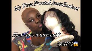 How To Apply A Lace Frontal | Ghost Bond Glue | Vshow Hair | Beginner Friendly