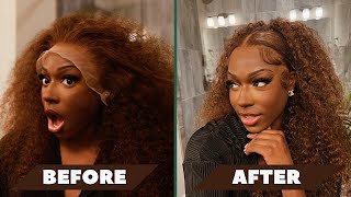 *Step By Step* Wig Install For Beginners + Styling | Westkiss Hair Brown Curly Tutorial 2022