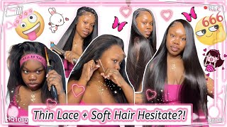Wig Tutorial: How To Install Silky Straight Hd Lace Wig? Full Thick End Ft.#Elfinhair Rreview