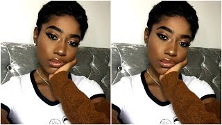 How To: Style My Short Hair|| Easy Hair Tutorial For Black Women | Woc