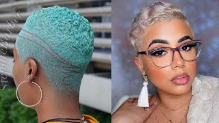 2021 Most Beautiful Low Cut Hairstyles For Black Women | Slay Your Short Afro Hair