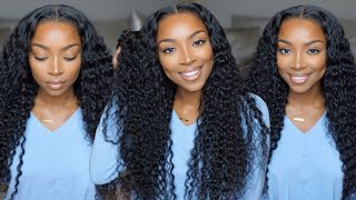 *Must Have* Water Wave Glueless 5*5 Hd Transparent Closure Wig (Full Easy Install)  | Ashimary Hair
