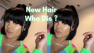 How To Make Bob Wig With Bang Tutorial Ft African Mall Hair | Shaded By Jade