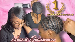 How To: Natural Sidepart Quickweave. Ft Swoop Bang
