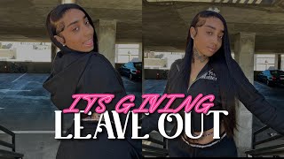 Weekly Wig Install! Its Giving Leave Out  Deep Side Part  Hd Lace Frontal Wig Ft Mscoo Hair