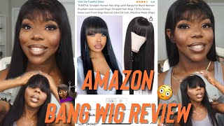 Not The Bayang! Amazon No Lace Human Hair Bang Wig Review & Install