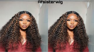 Easy T-Part Highlighted Wig Install | Beginner Friendly | Affordable | Ft Afsisterwig |Itznamara
