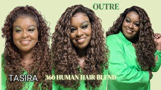 Tasira//Holiday Approved//Outre 360Deg Human Hair Blend 13X6 Lace Frontal Wig