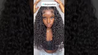 Hair Review | This Side-Part Deep Wave Lace Closure Wig Is Stunning! #Amandahair #Shorts #Wiginstall