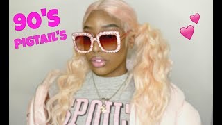 Colorweek: Chit Chat 90'S Pigtails & Lace Wig Tape! Ft. Wiggins Hair (2017)