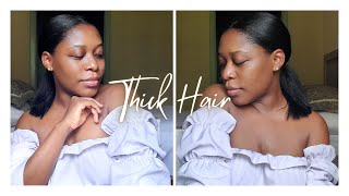 Post Relaxer Routine For Thicker & Silky Hair