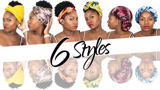 How To Tie A Head Scarf / Head Wrap (6 Quick & Easy Ways) (On Natural Hair)