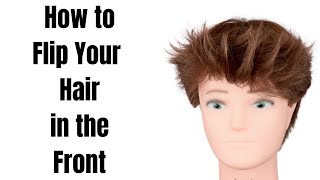 How To Flip Your Hair Up In The Front - Thesalonguy