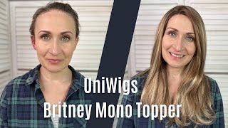 Britney Mono - Uniwigs Full Cover Lace Front Hair Synthetic Topper #Hairtoppers #Hairloss