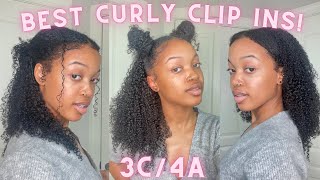 Curly Clip Ins Install & Hairstyles | Lazy Natural Method | Curls Queen Official