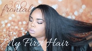 First Time Trying A 360 Frontal! | Ft. My First Hair Brazilian Straight