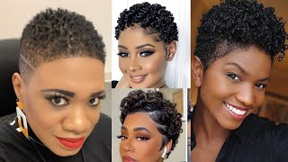 Short Curly Hair Styling Tips | Coil Twist On Natural Hair | Haircut Transformation On Black Women.