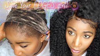 Save Your Edges! How To Install Lace Frontals, No Sew, No Glue, No Tape, Nothing! Simply Subrena