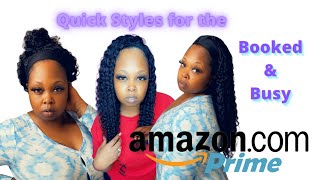 Quick And Easy Hair Style For The Booked & Busy Solo Esthi Ft Jaja Hair | Amazon Prime Headband Wig
