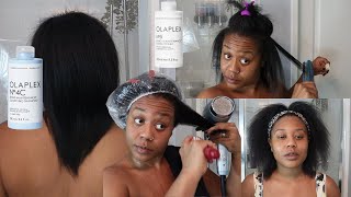 Silk Press & Blow Out W/The Real Bagging Method! Scalp Repair Update. Natural/Curly Hair! Cyn Doll