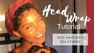 Head Wrap Tutorial | Short Hair Solutions