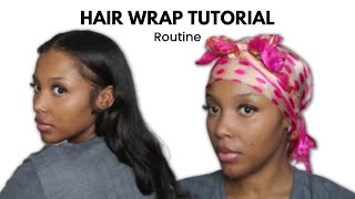 How To Wrap Your Hair | 2022 Night Time Routine For Straight Hair /Silk Press