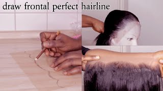 How To: Frontal Perfect Hairline| Detailed