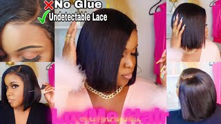 *Must Have* Undetectable Invisible Side Part Lace Bob Wig Install Ft. Luvme Hair
