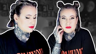 How I Do My Hairstyles !! | Space Buns & Bubble Braids | Short Hair