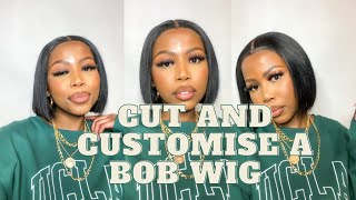 Lets Cut And Customise A Bob Wig| Dolcelooks High Trim Bob| Felicity Mbhele| South African Youtuber