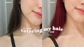 Dyeing My Hair Red Without Bleach | Bremod