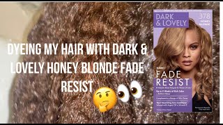 Dyeing My Hair Honey Blonde With Dark & Lovely Fade Resist