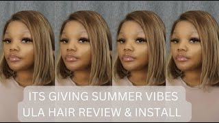 Best Highlight Wig // 180%Density 13*4 Lace Frontal Highlight Bob Wi Ft Ulahair"// Review & Ins