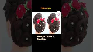 Hairstyle Tutorial 1 #Hairstyle #How To #Rosebuns #Bridehairstyle #Quickhairstyle #New #Hair #Shorts
