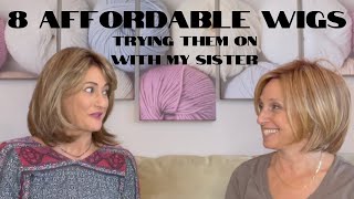 Affordable Wig Series - Trying On 8 Wigs With My Sister