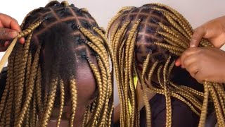 Knotless Braids Parting And Gripping#Braidingstyles @Janeil Hair Collection
