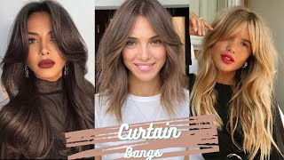 Hot 2023 Hair Trends - Curtain Bangs