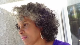Bantu Knot-Outon Natural Gray Hair