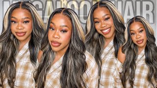 13X6 Body Wave Balayage Highlight Transparent Lace Wig| Save Big For Blackfriday!| Ft. Megalook Hair